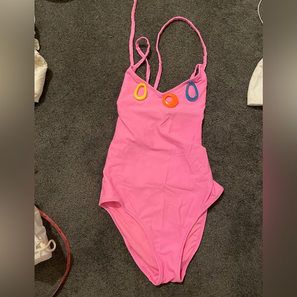 Hand made one-piece swimsuit (sz M)